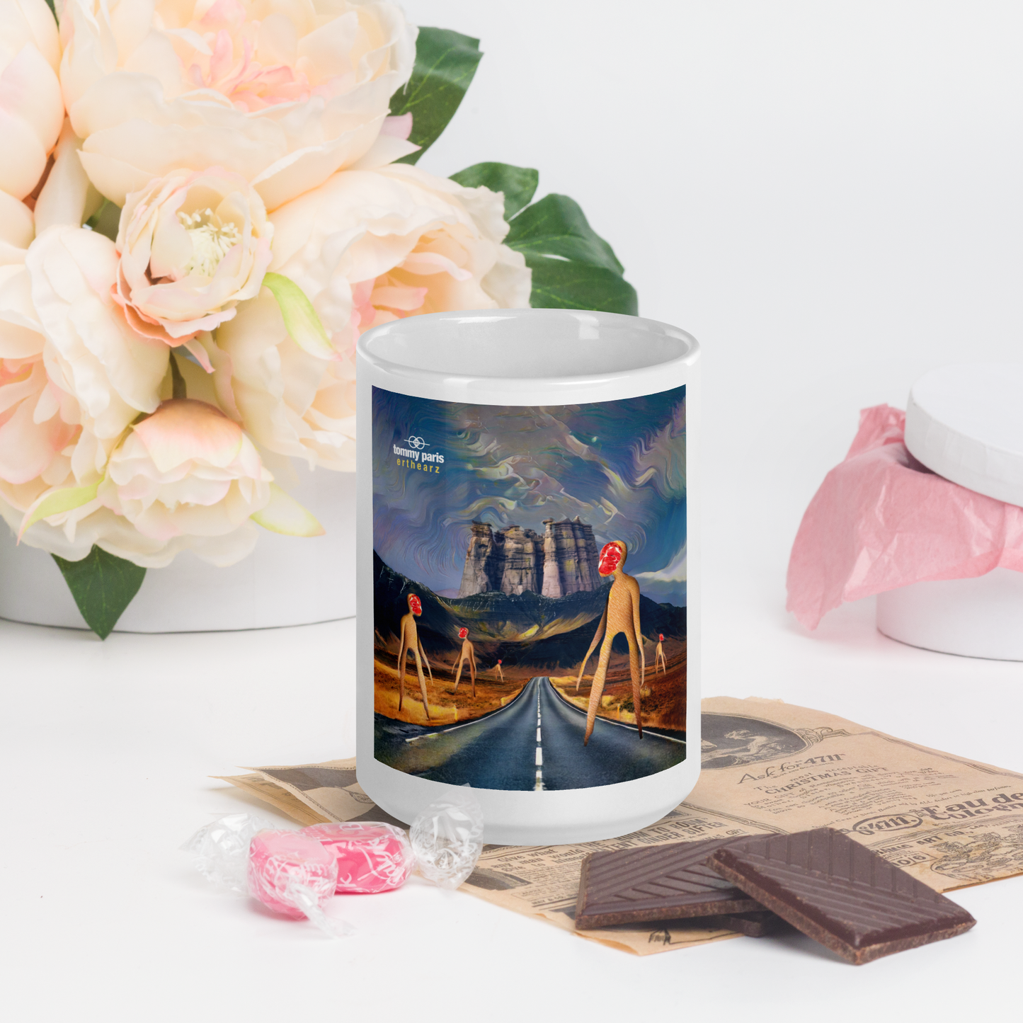 "erthearz" Album Art - White Glossy Mug