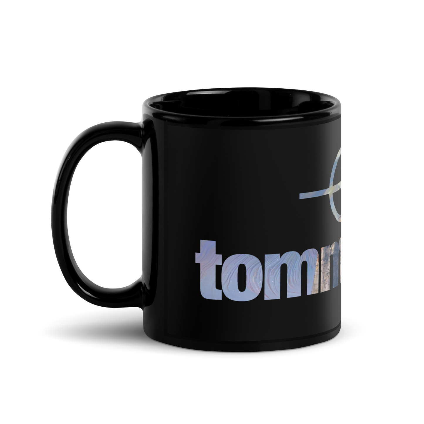 Tommy Paris Color Logo - Black Glossy Mug