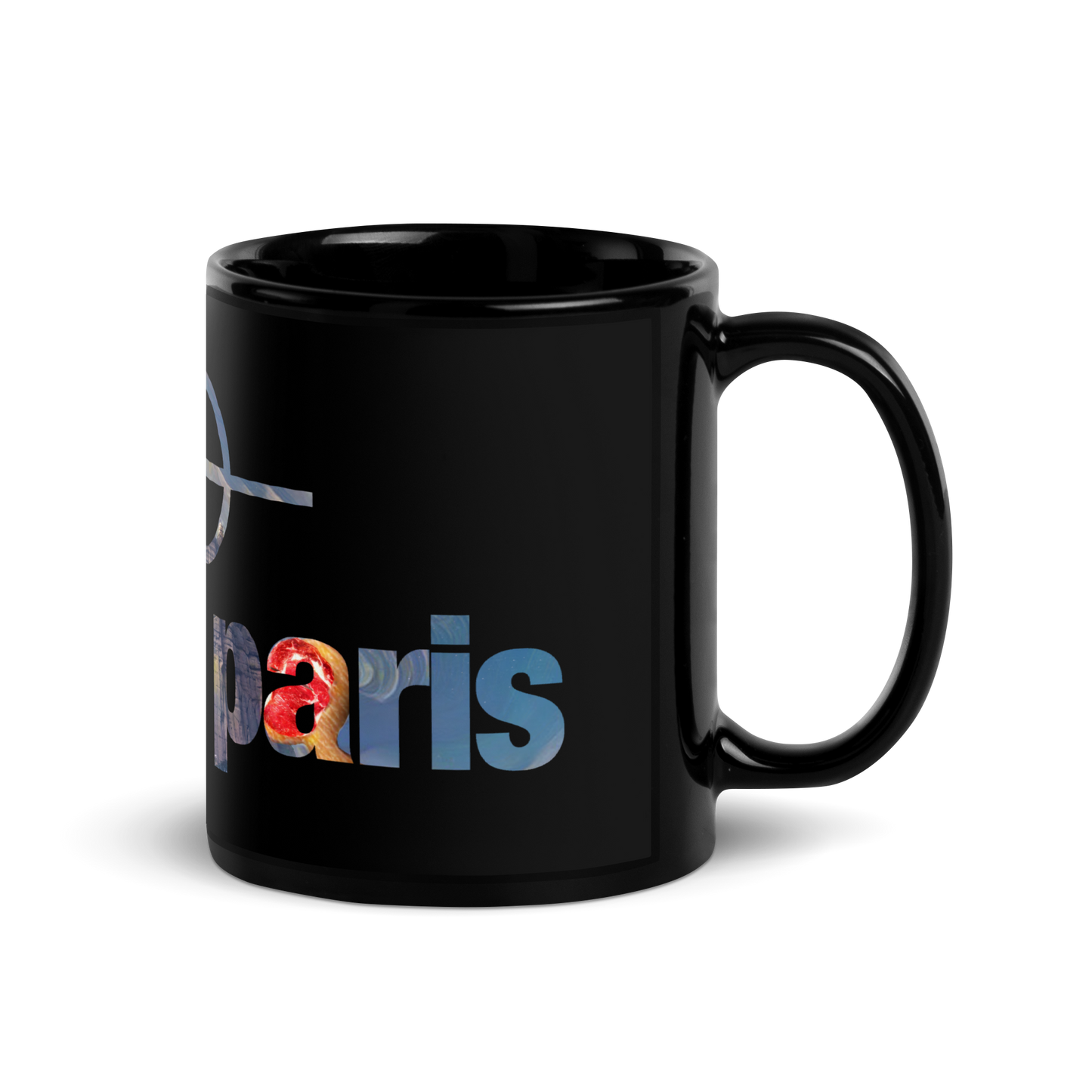 Tommy Paris Color Logo - Black Glossy Mug