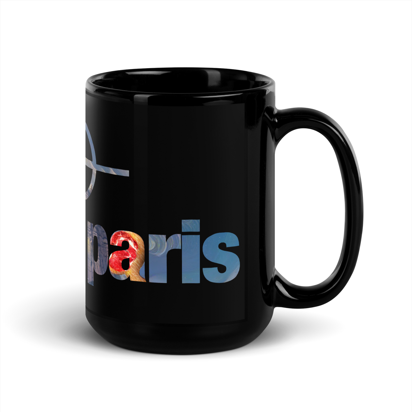 Tommy Paris Color Logo - Black Glossy Mug