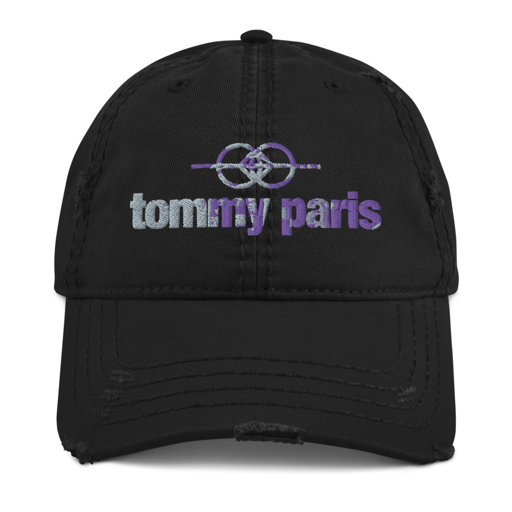 Tommy Paris Logo And Symbol - Overlay - Distressed Hat