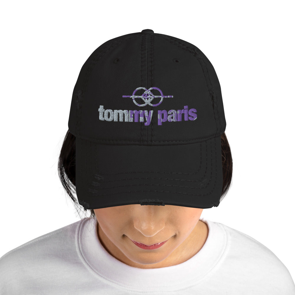 Tommy Paris Logo And Symbol - Overlay - Distressed Hat