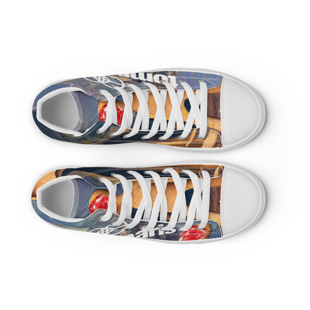 Tommy Paris "erthearz" Album Cover Art - Men’s high top canvas shoes