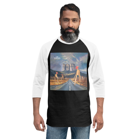 erthearz 3/4 sleeve raglan shirt