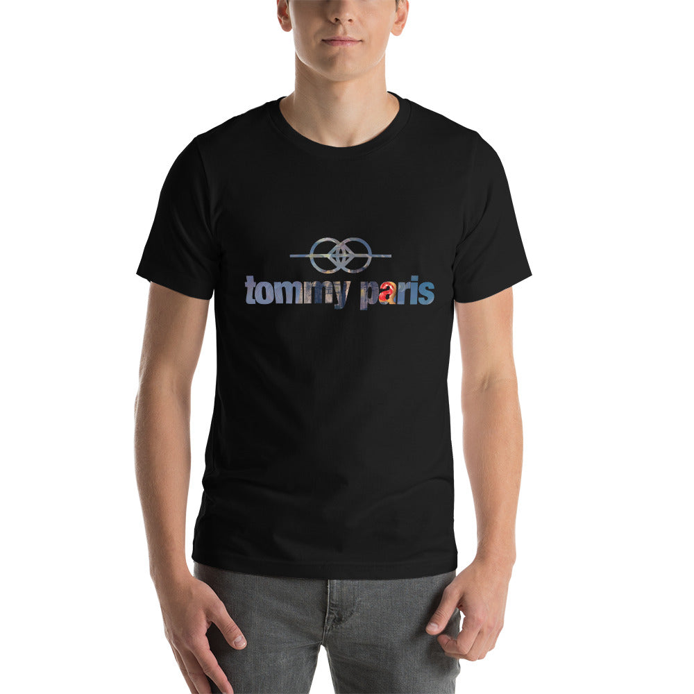 Tommy Paris Logo And Symbol Overlay - Short-Sleeve T-Shirt