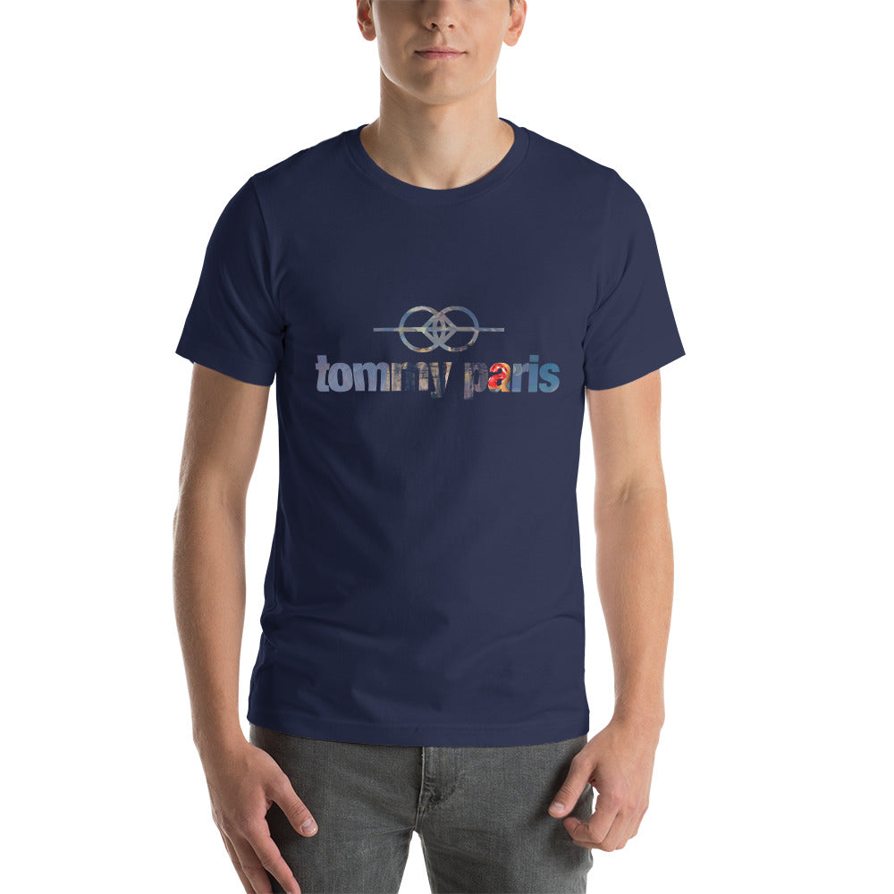 Tommy Paris Logo And Symbol Overlay - Short-Sleeve T-Shirt