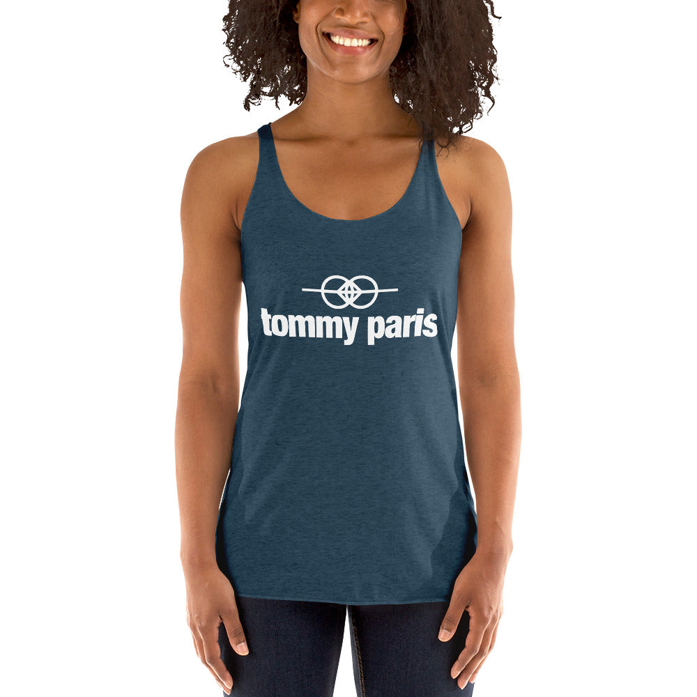 Tommy Paris Logo And Symbol - Women's Racerback Tank