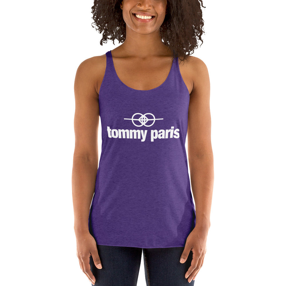 Tommy Paris Logo And Symbol - Women's Racerback Tank