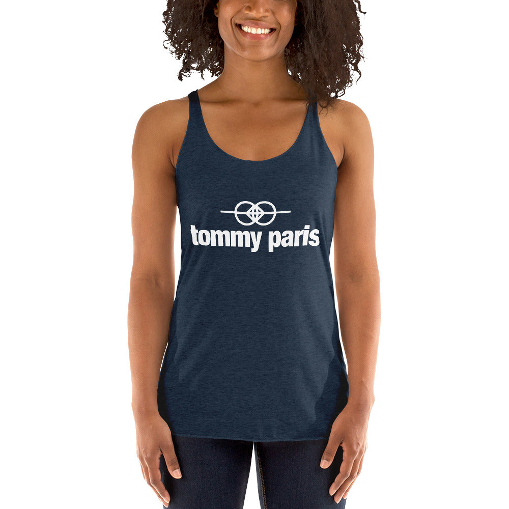 Tommy Paris Logo And Symbol - Women's Racerback Tank