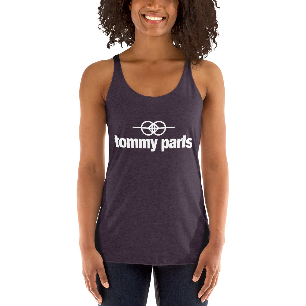 Tommy Paris Logo And Symbol - Women's Racerback Tank